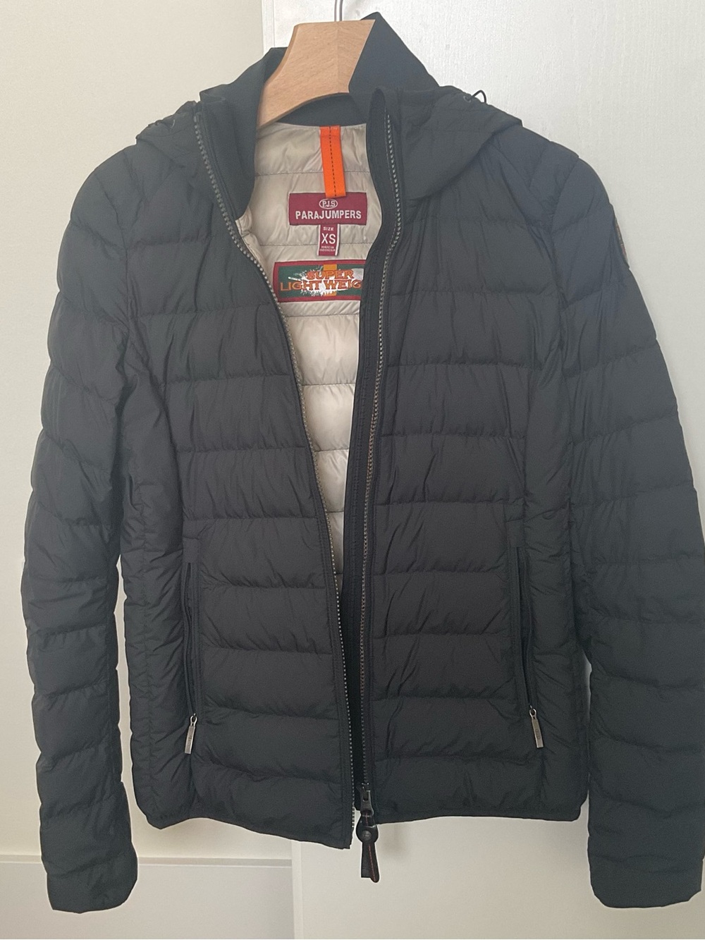 Parajumpers Black Quilted Hooded Puffer Jacket